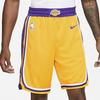 Nike NBA Icon Edition Team Limited Summer Breathable Mid-Rise Basketball Shorts SW Fan Version Men Bottoms Yellow AJ5617-728