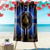 Masonic Freemason Print Beach Towel, Large Soft Quick Dry Towel for Beach Camping Swimming