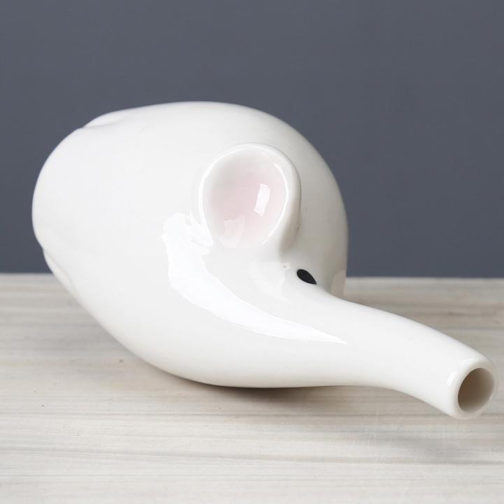 Słodki wazon ze słoniem, ozdoby na biurko, dekoracja domu, ceramiczny wazon hydroponiczny, doniczka, butelka aromaterapeutyczna, artykuły ogrodowe