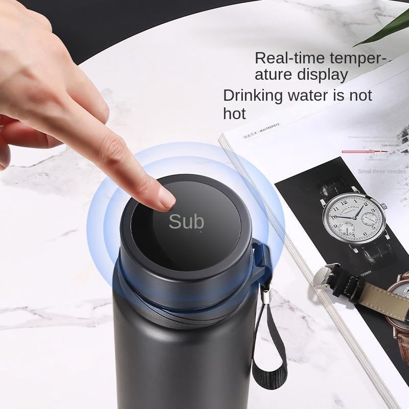 304 stainless steel large-capacity thermos mug men's and women's portable outdoor business mug gift water cup lettering