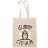 Tote Bag - PLANETEE - Tote Bag « Owl It's Life » - Cotton - Printed In France - Beige