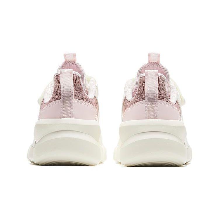 Anta Kids Versatile Comfortable Non-Slip Shock Absorbing Breathable Lightweight Low-Top Running Shoes Kids sneaker White Pink A322415505H-2