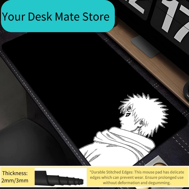 Mouse Pad Naruto Gaara Anime Carpe Large PC Game Computer Mausepad Varmilo Keyboard Gaming Accessories Extended Desk Mat