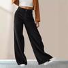Europäisch-Amerikanisch Herbst Winter Neuer Stil Fließende High-Waist Schlanke Lässige Gerade Hose für Damen