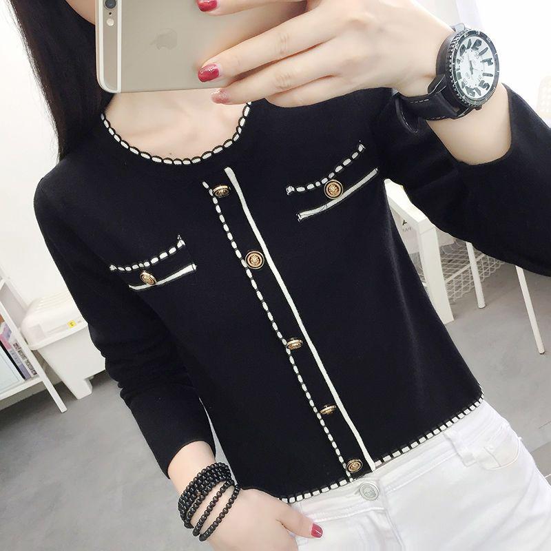 

Women s Long Sleeve Round Neck Knitted Sweater Top for Autumn and Spring 2025 S (85-95 jin)