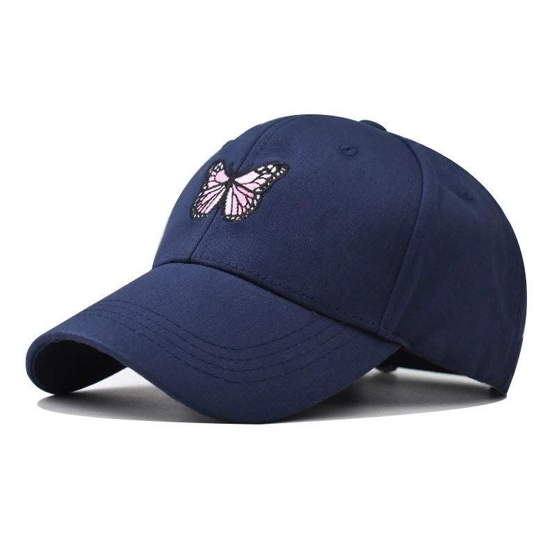 Embroidery Butterfly Baseball Cap Women's Spring Summer Versatile Sunshade Hat Lace Pattern Baseball Cap