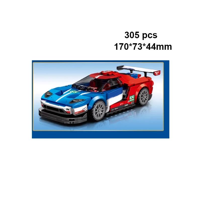 City Speed Sportbil Byggklossar Teknikbil Bil Carro Rennau Voiture Fordon MOC Utbildande Byggleksaker