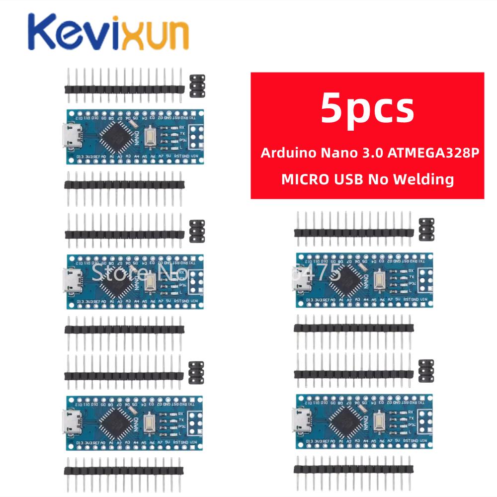 1-10PCS Mini / Type-C / Micro USB Nano 3.0 With the Bootloader Compatible Nano Controller CH340 USB Driver 16Mhz ATMEGA328P
