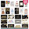 Qixi Valentine's Day & Birthday Greeting Card - Floral Bakery Design with Thank You Blessing