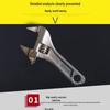 Thin Large Opening Adjustable Wrench for Bathroom & Heating, Multi-functional Small Tool