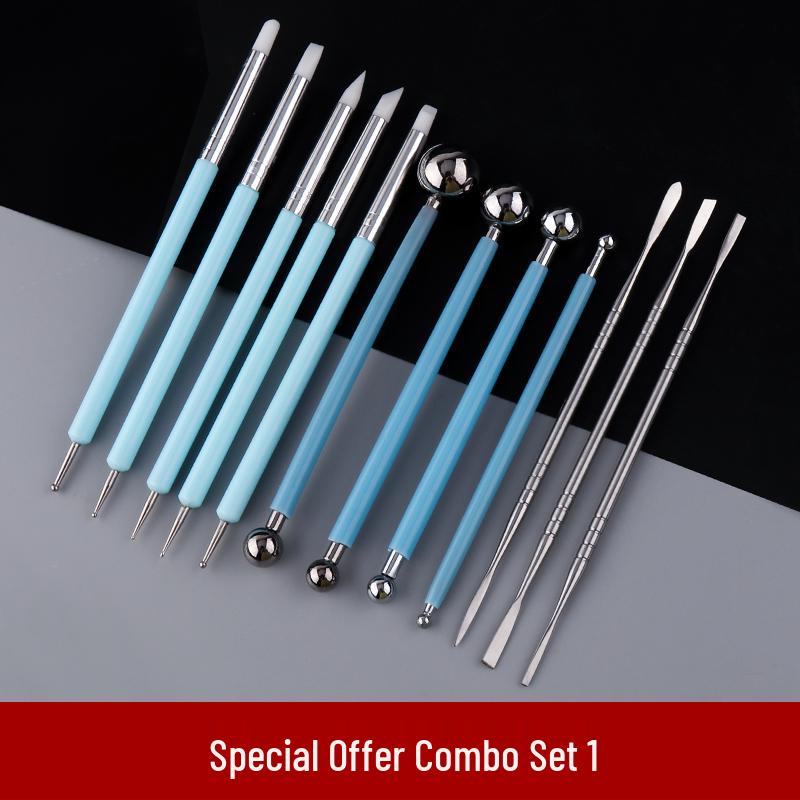 Stainless Steel Clay Sculpture Tool Set: Spatula & Eye Knife