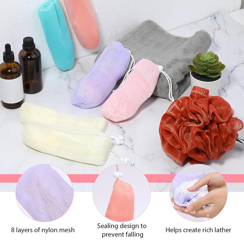 Mesh bag for soap soap foaming net thickening net for Lathering soap bag for face tools for bath