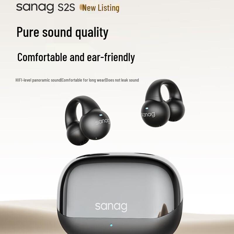 SANAG S2S Ear Clip Air Bone Conduction Sports Headphones