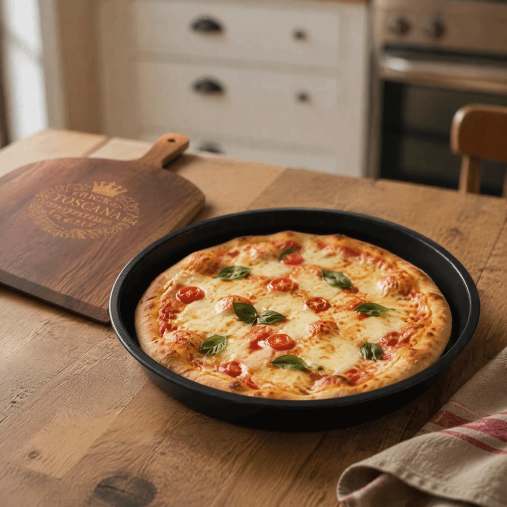 Round Pizza Tray Carbon Steel Baking Tray New Cake Mold  Baking Pizza Cake