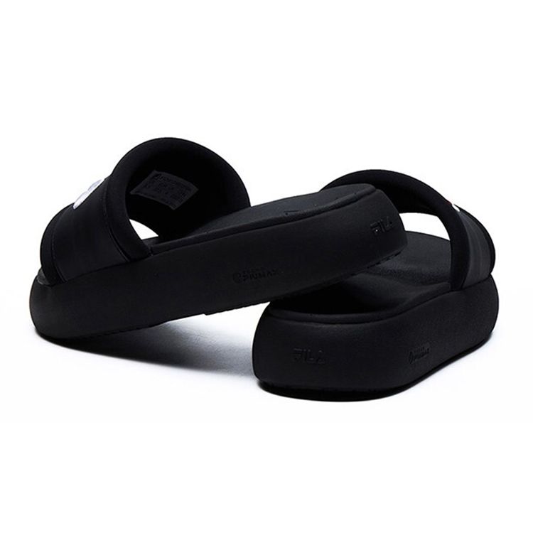 Fila Heritage-FHT Donut Fashion Casual Soft Comfortable Slide Sandals Women Sandals Black F12W124622FBK