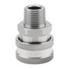 4 Pcs 3/8 Inch NPT Pressure Washer Adapter Set for Hose Ball Valve Wand with Tape Female Male Thread Fitting