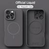 Original Liquid Soft Silicone For Magsafe Wireless Charge Magnetic Case For iPhone 16 Plus 15 14 13 12 Pro Max 11 Cover