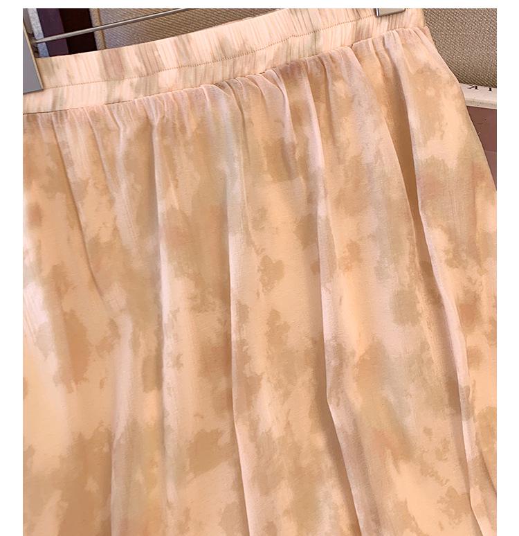 Plus Size Women's Chinese Style T-shirt & Skirt Set - Summer 2024 Collection