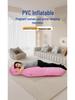 PVC Inflatable Pregnancy Pillow - O-Shaped Prone Sleeping Mattress for Comfort