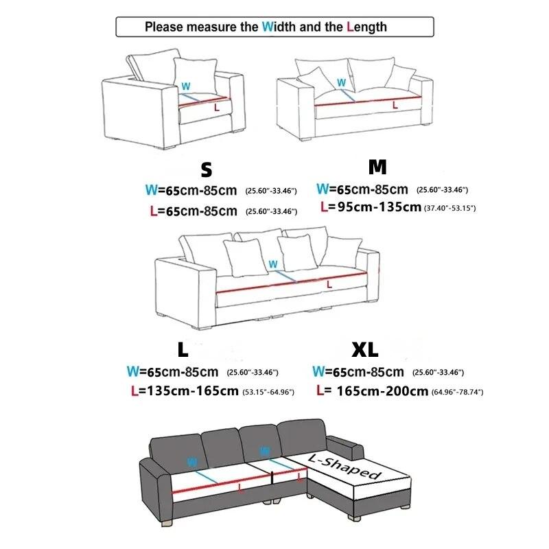 Elastyczne pokrowce na sofy do salonu, ochraniacze na narzuty z tkaniny, siedzisko w kształcie litery L, narzuta na narożną sofę z rozciągliwej tkaniny, wystrój domu