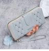 Long PU Leather Wallet for Women Card Holder Large Capacity Hasp Zipper Coin Purse Multi Card Organizer Cell Phone Wristlet