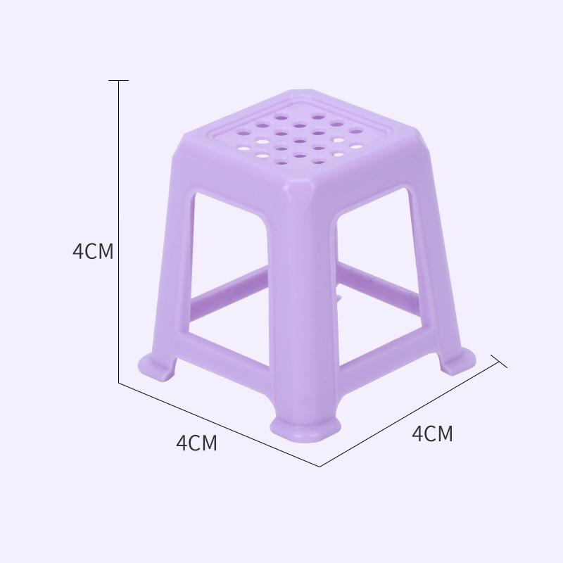 Miniature Dollhouse Chair & Stool Model Figurine - Desktop Decoration Toy.