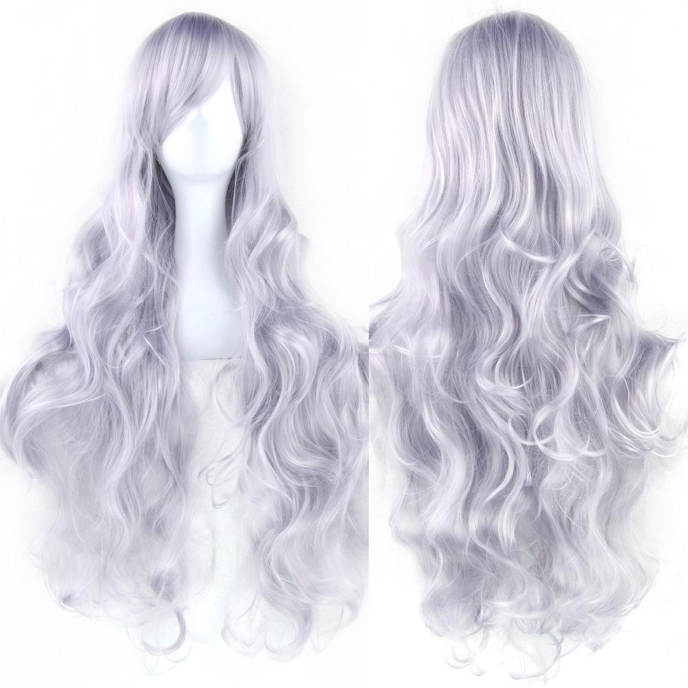 Peluca de Pelo Sintético Largo en Capas Resistente al Calor para Cosplay de Anime Halloween para Mujeres