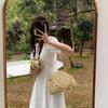 2026 New Summer Beach Straw Women‘s Crossbody Bag Bohemian Shell Chain Handmade Woven Rattan Purse Travel Vacation Shoulder Bag