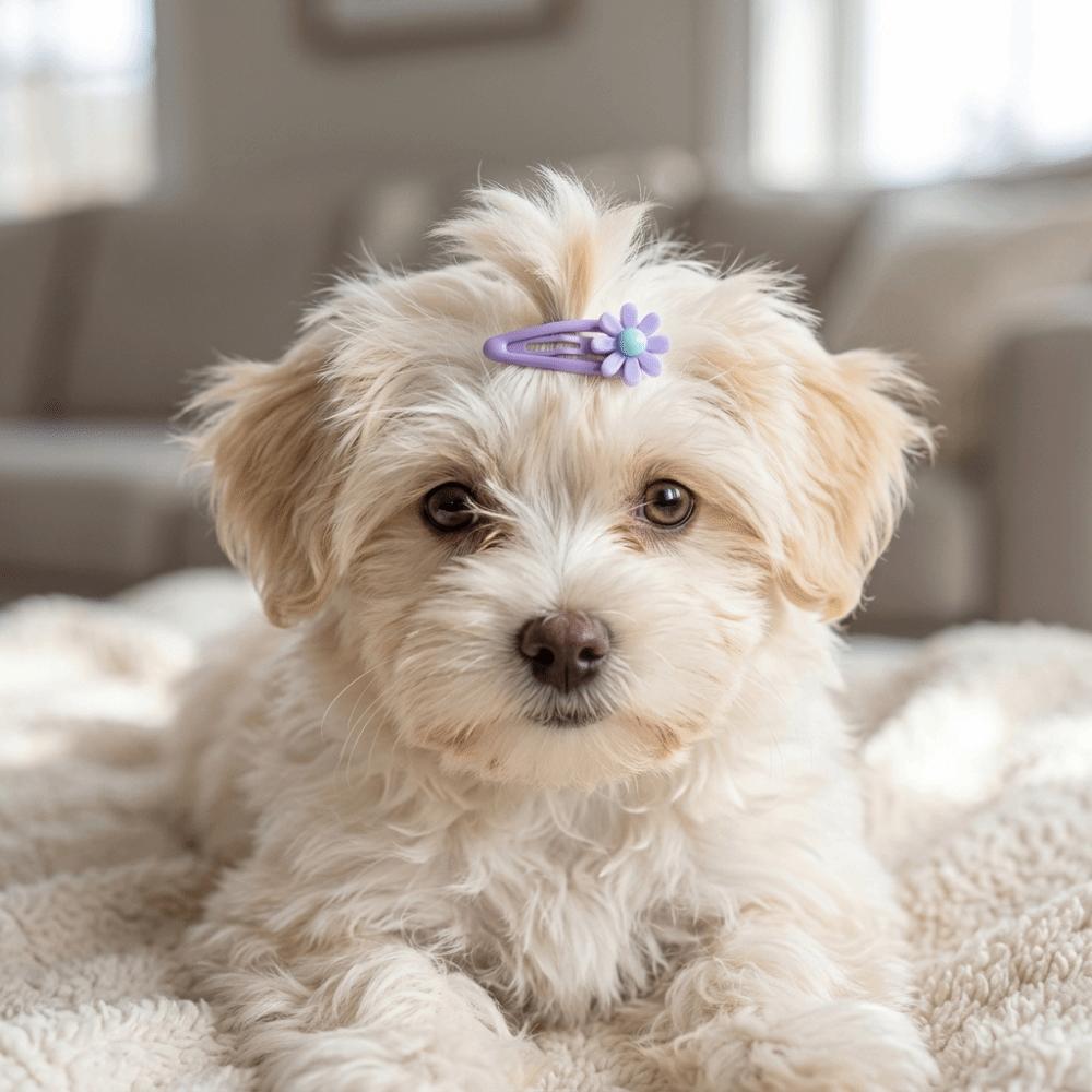 20pcs Mini Size Pet Hair Clip 3cm Width Mini Hair Barrette Pet Grooming Clip Daily Decoration
