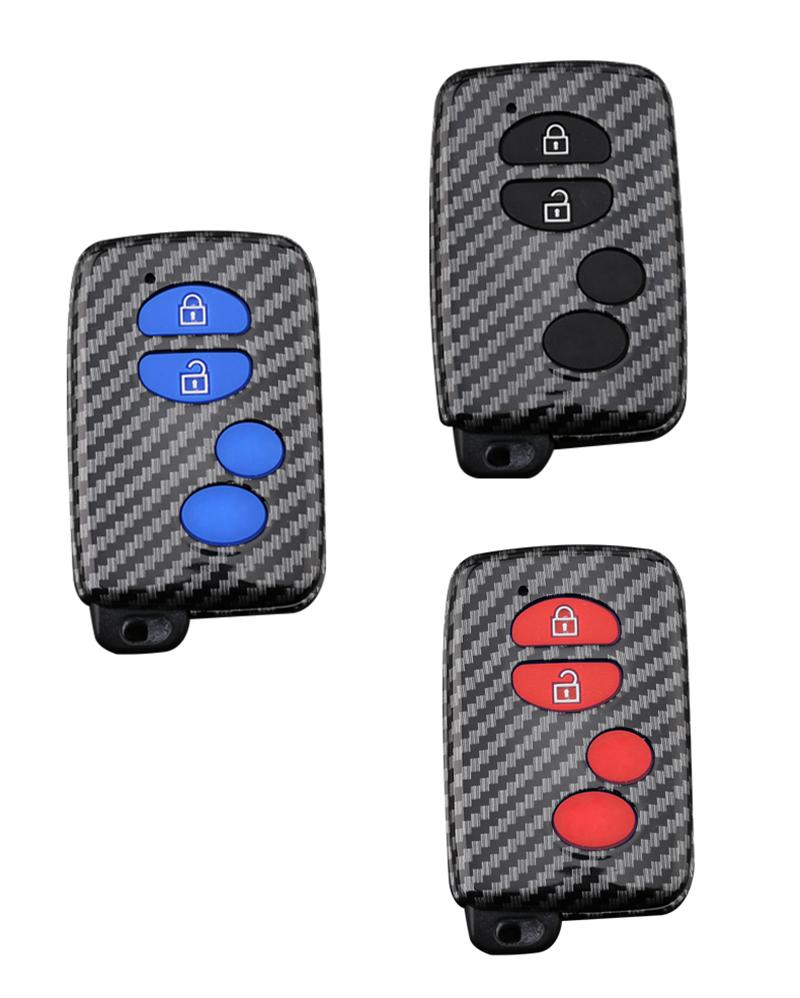 Carbon Abs Car Key Case Cover For Toyota Land Cruiser Prado 150 Camry Prius Crown For Subaru 2013 2014 Foreste Outback Xv Legacy
