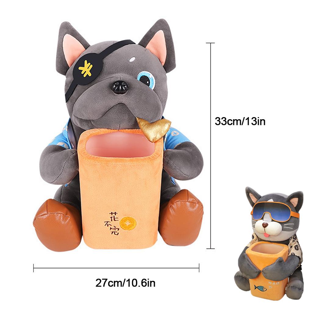 2 In 1 Creative Car Mounted Tissue Box Cartoon Garbage drawer box Tissue Holder Key Phone Storage Box Car decoration Supplies