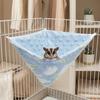 2Pcs/Set Flannel Velvet Sugar Glider Nest Breathable Soft Pet Hammock Hanging Pet Cage Comfort Hamster Cage Hamster