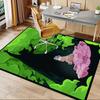 PrincessWicked Pattern Polyester Office Carpet Chair Mats, Home Decor Dormitory Floor Protector with Anti-Skid Backing, Large Area Coverage,