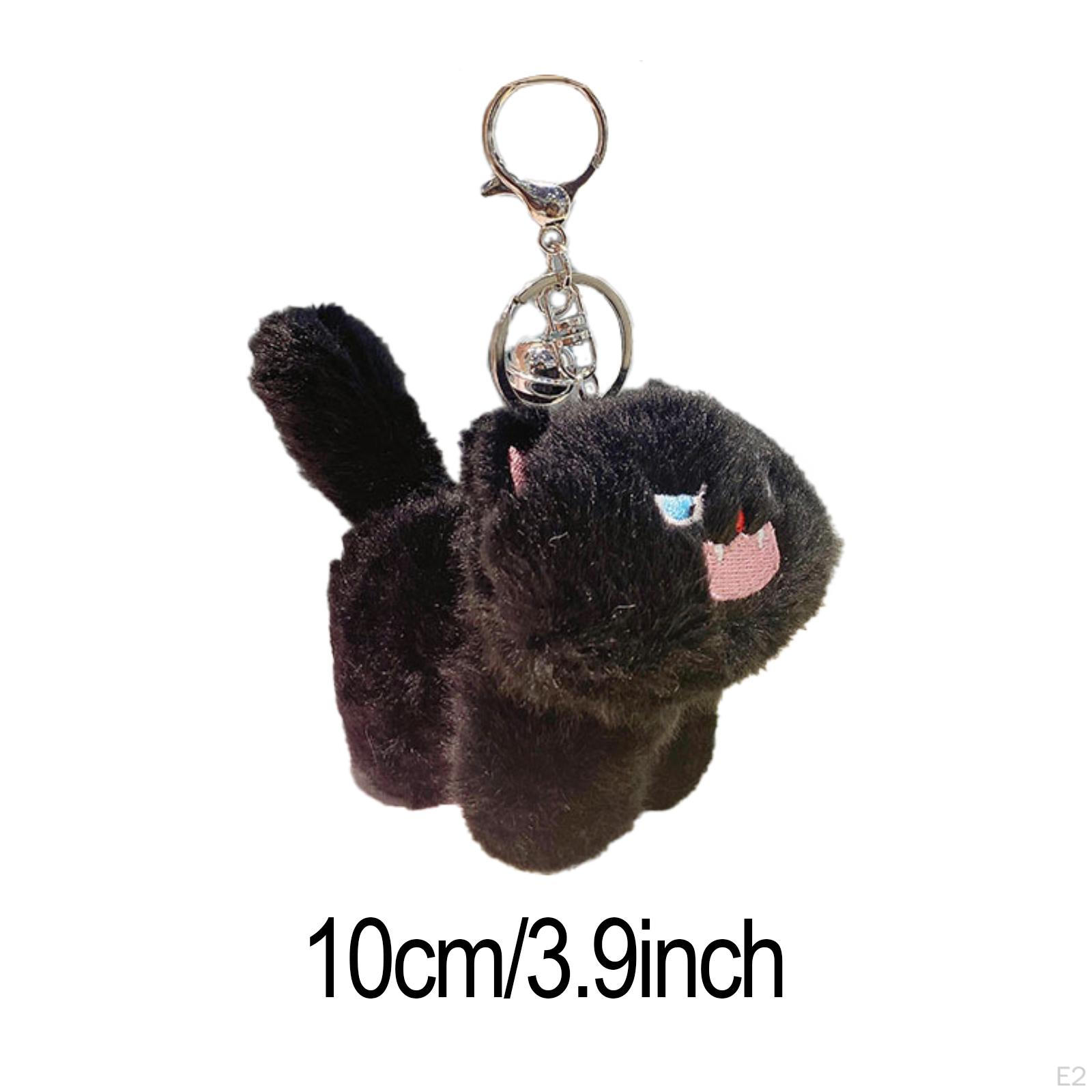 Брелок для ключей в виде плюшевой кошки — фото 3