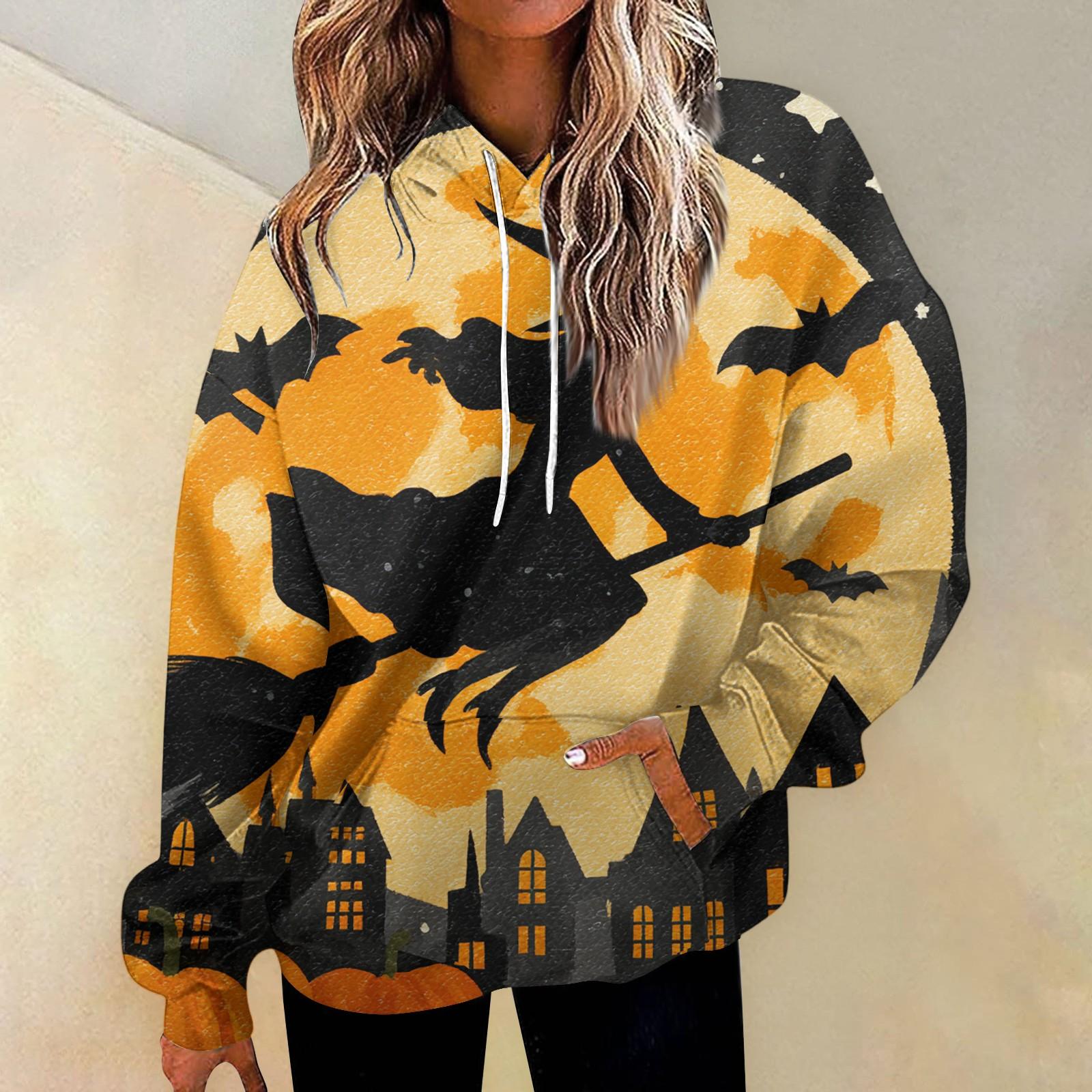 

Женская модная толстовка с принтом, повседневная толстовка с капюшоном и карманами XL жёлтый