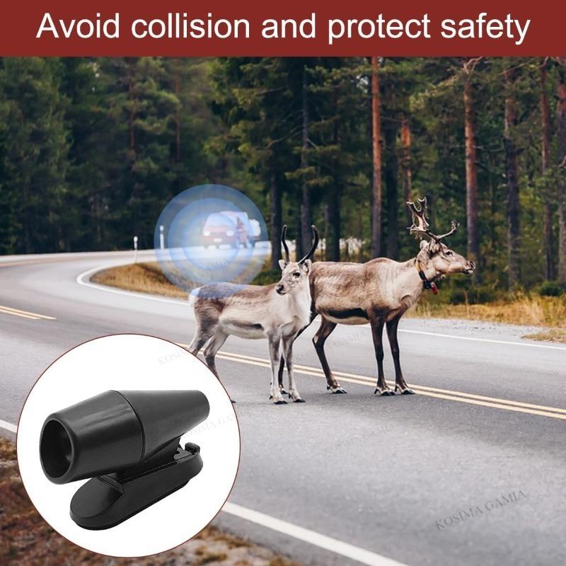 Animal Warn Whistles Deer Repeller 2Pcs Anti Collision Siren Wildlife Repel Warn Device Vehicle Field Drive Alert Equipment
