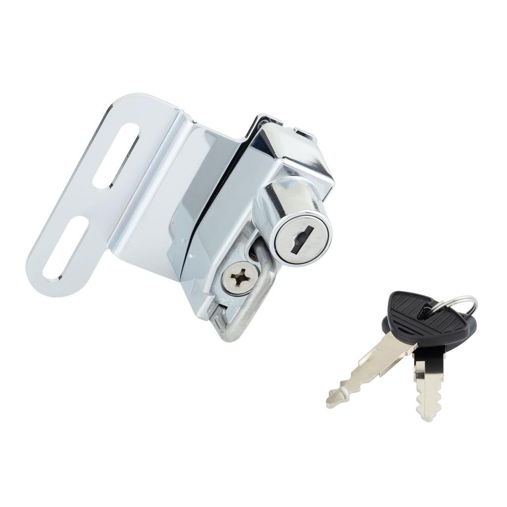 Kijima HD-05138 Motorcycle Bike Parts Helmet Lock (By Car Model) Black Harley-davidson: Mounted On Sissy Bar Plate