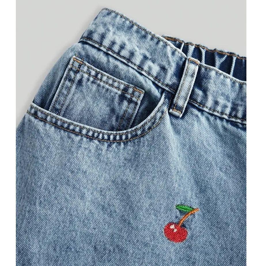 Plus Size Elegant Stretch Embroidered Denim Jeans