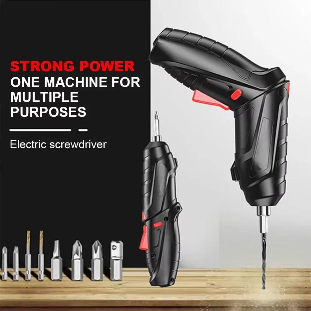 3/15/47PCS 1800mAh Lithium Battery Rechargeable Cordless Impact Drill  Carpentry Drilling