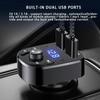Dual Usb Car Mp3 Player Bluetooth Compatible 5.0 High-definition Fm Bluetooth Receiver Fast Charger Universal Car Charger