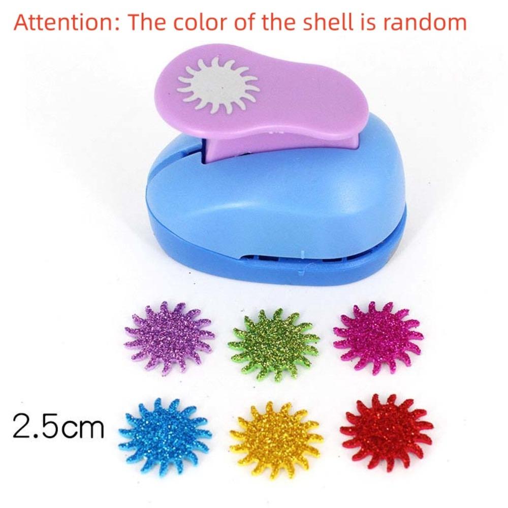 7*6*4cm Flower Furador Random Color DIY Embossing Punches DIY Paper Cut Puncher  for Card