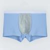 4Pcs U Convex Mid-rise Elastic Waistline Men Panties Smooth Ice Silk Seamless Shorts Briefs