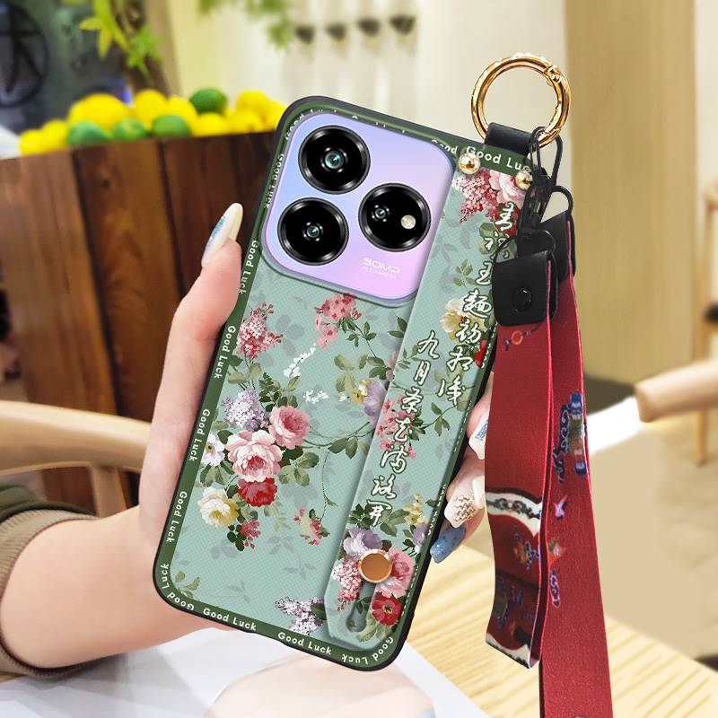 Back Cover For Mom Phone Case For ZTE Blade V60 Design/Axon 60 Lite Wrist Strap Wristband Anti-dust Phone Holder Lanyard