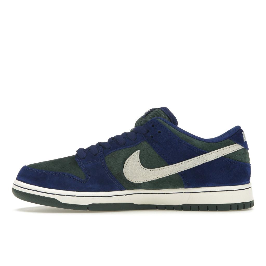 Nike Mens Dunk Low Pro SB Deep Royal Vintage Green Men Sneakers Blue Deep-Royal-Blue Sail HF3704-400