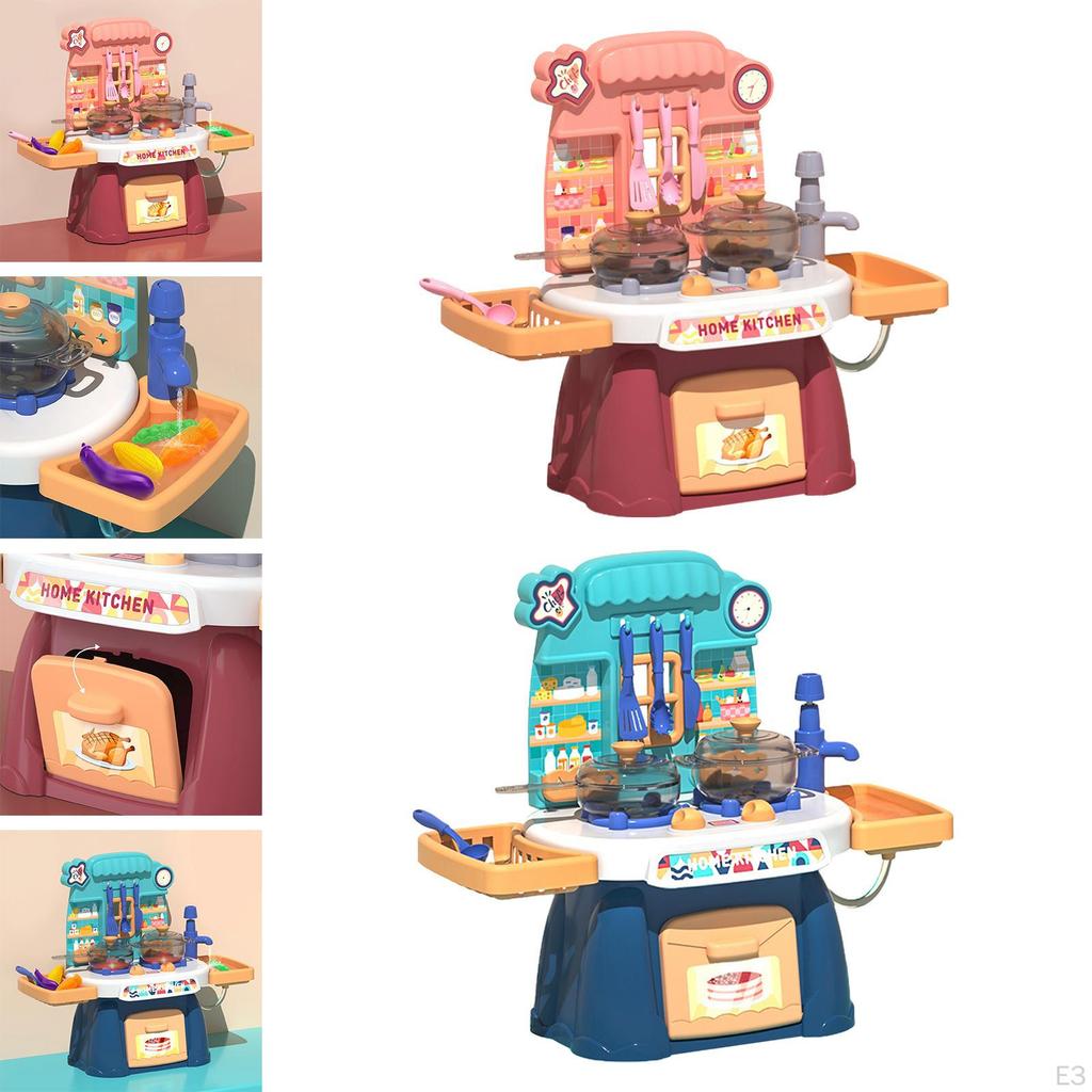 Chefs Kitchen Set Indoor Outdoor Playset Play House Kitchenware Toys with Cookware