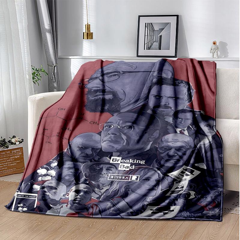 Bad Flannel Blanket Soft Warm All-Season Throw, Design for Camping, Car Travel, Hiking Sofa, Bed, Office Perfect Gift for Parties