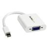 Adaptateur / convertisseur Mini DisplayPort à VGA - Convertisseur vidéo Mini DP vers VGA - M/F - 1920 x 1200 - Blanc - MDP2VGAW