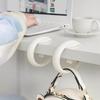 Portable ABS Bag Hook For Hanging Table Purse Bag Hooks Wall Hanger Holder Handbag Hanger Desk Side Holder Home Storage