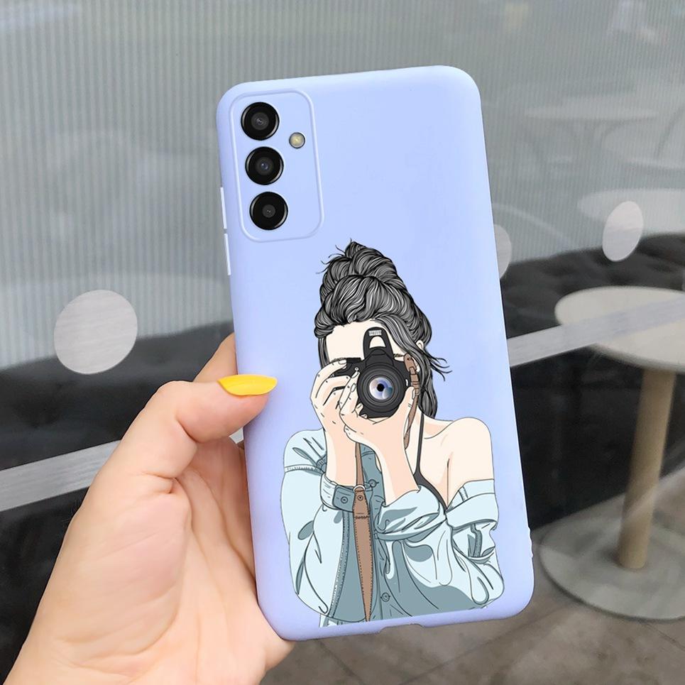 For Cover Samsung Galaxy A04s SM-A047F Bumper Fundas Milk Cow Butterfly Phone Case Soft Back Cover For Samsung A04s Bumper Capa