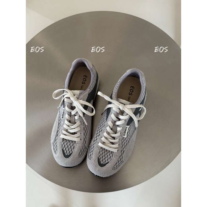 

Fishnet shoes women s 2025 new spring and summer mesh breathable sports and leisure shoes fashionable soft-soled Forrest Gump training shoes 40